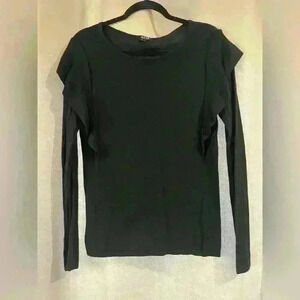 Women’s Black along Sleeve Ana Top